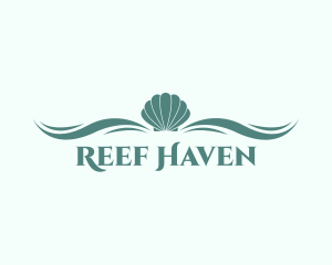 Reef - Aqua Sea Shell logo design