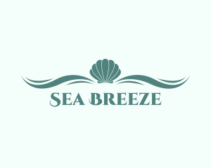 Aqua Sea Shell logo design