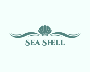 Aqua Sea Shell logo design