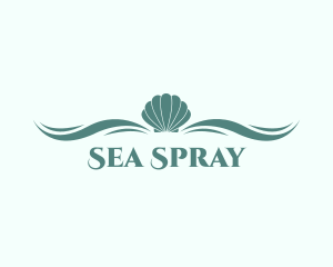 Aqua Sea Shell logo design