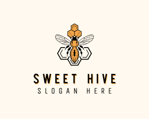 Honeycomb - Bee Honeycomb Apiary logo design