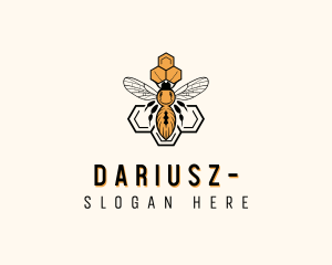 Apiarist - Bee Honeycomb Apiary logo design