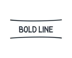 Underline - Handwritten Texture Wordmark logo design