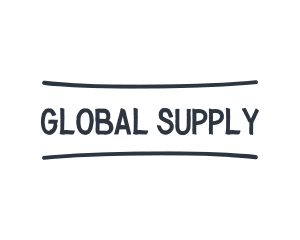 Supply - Handwritten Texture Wordmark logo design