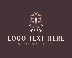 Needle - Seamstress Needle Stitching logo design