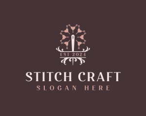 Seamstress - Seamstress Needle Stitching logo design