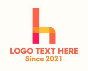 Venture - Multicolor Letter H logo design