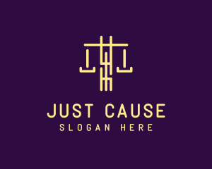 Justice - Lawyer Justice Scale logo design