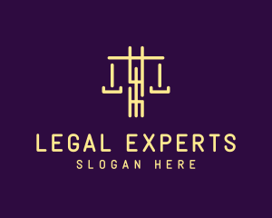 Lawyer - Lawyer Justice Scale logo design