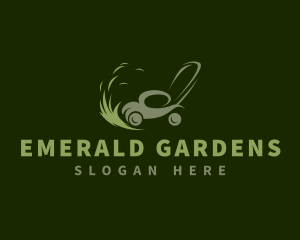 Gardening Lawn Mower logo design