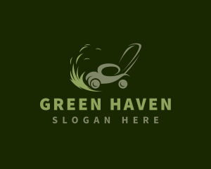 Bush - Gardening Lawn Mower logo design