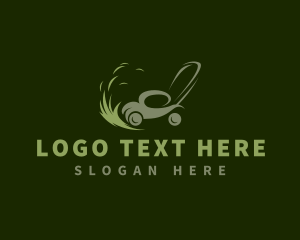 Bush - Gardening Lawn Mower logo design