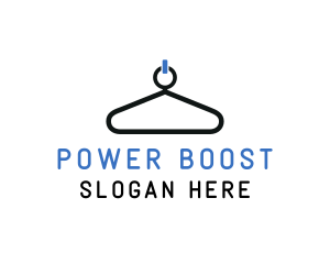 Power Button Hanger logo design