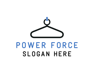 Power Button Hanger logo design