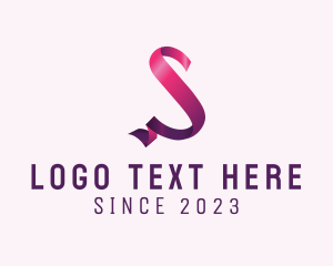 Aesthetics - Ribbon Fashion Letter S logo design