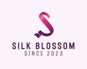 Ribbon Fashion Letter S  logo design