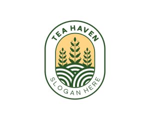 Wheat Plant Farm logo design