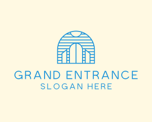 Entrance - Blue Palace Gate logo design