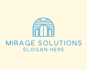Mirage - Blue Palace Gate logo design
