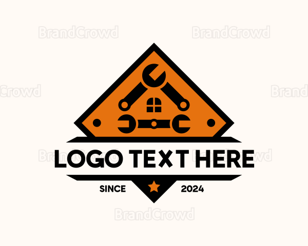 Construction Tool Wrench Logo