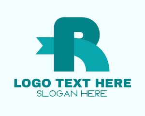 Interactive - Multimedia Ribbon Letter R logo design