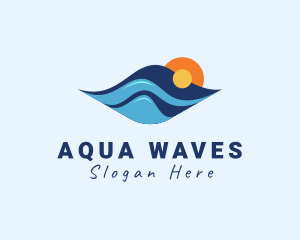 Waves - Beach Summer Waves logo design