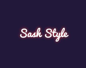 Fashion Glowing Style logo design