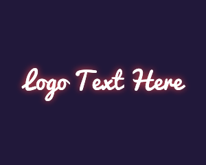 Glowing - Fashion Glowing Style logo design