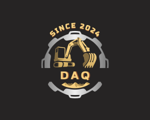 Backhoe - Excavator Backhoe Digger logo design