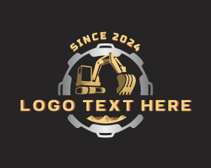 Excavator Backhoe Digger Logo