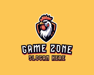 Gaming Rooster Shield logo design