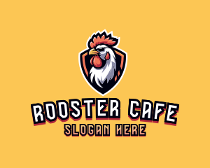 Rooster - Gaming Rooster Shield logo design