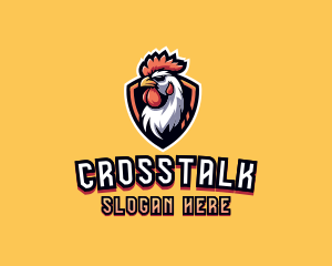 Esport - Gaming Rooster Shield logo design