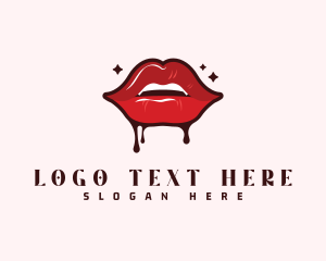Cosmetics Red Lips Logo