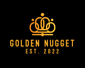 Luxury Golden Crown logo design