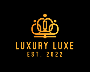 Luxury Golden Crown logo design