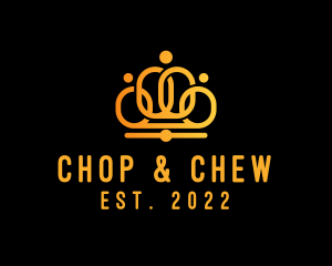 Upscale - Luxury Golden Crown logo design