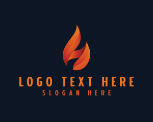 Flame - Petrol Flame Brand logo design