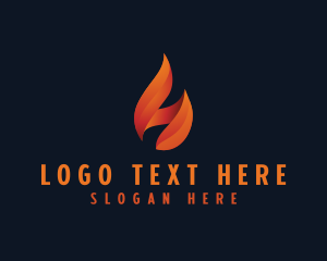 Gradient - Petrol Flame Brand logo design