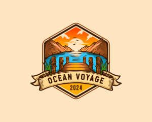 Sunset Mountain Dock logo design