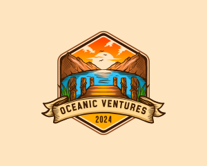 Sunset Mountain Dock logo design