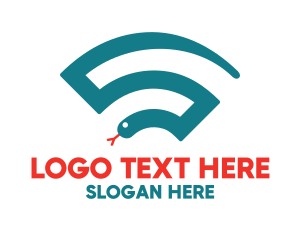 Mobile - Snake Online Wifi logo design