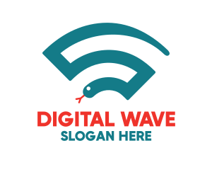 Online - Snake Online Wifi logo design