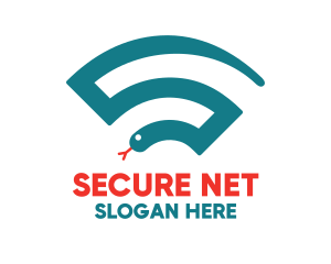 Vpn - Snake Online Wifi logo design