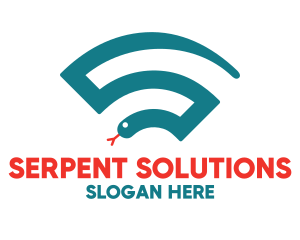 Snake - Snake Online Wifi logo design