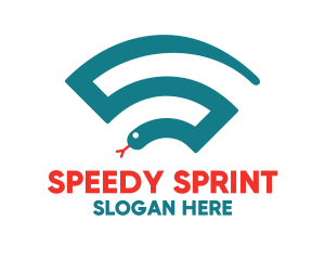 Sprint - Snake Online Wifi logo design