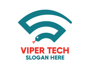 Viper - Snake Online Wifi logo design