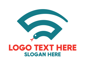 Wifi - Snake Online Wifi logo design