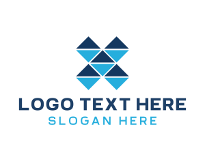 Modern - Modern Mosaic Letter X logo design