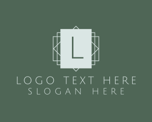 Square Interior Design Art Deco  Logo